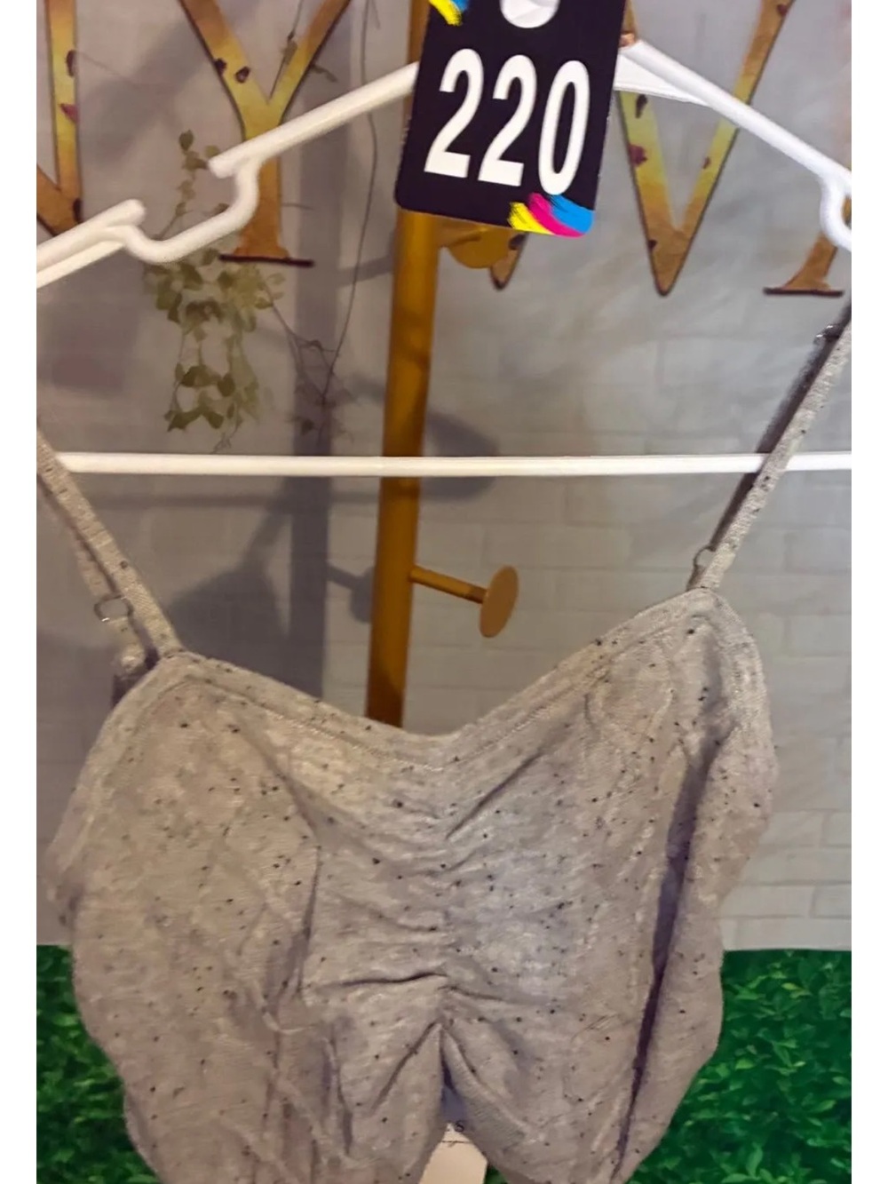 #220 Promesa cable knit cropped top sz S - Picture 3 of 5
